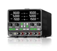 Fuente de alimentación banco 4 en 1 3 canales, ajustable, independiente, serie, paralelo, OCP, OVP, interruptor salida, juegos memoria, voltaje negativo,Alta Corriente(SPPS605-2KD)