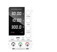 Fuente de alimentación CC ajustable de 30 V, 10 A, 6 A, regulador de voltaje, corriente preestablecida 60 V, 5 A, 120 V, 3 A, para reparación de PCB (blanco SPS-C3206)