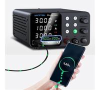 Fuente de alimentación CC ajustable for banco laboratorio, fuente voltaje estabilizado(TPS-C605 White)