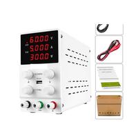 Fuente de alimentación CC conmutada de laboratorio ajustable y regulada, 30 V, 10 A, 60 V, 5 A, regulador de voltaje, convertidor CA/CC for reparación de PCB de teléfono Alta precisión, amplio rango(B
