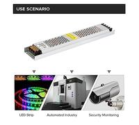 Fuente de alimentación CC programable Fuente de alimentación LED ultradelgada, transformador AC190 240 a DC12V 200W 300W 400W 500W, controlador de adaptador WS2815 tira de luz Protección múltiple de a