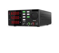 Fuente de alimentación CC programable, variable, ajustable en laboratorio, 30 V, 10 A, 60 V, 5 A, regulador, fuente de alimentación de banco, 4 juegos de funciones de almacenamiento RS232 Alta precisi