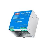 Fuente de alimentación conmutada de Carril DIN Industrial de 480W 12V 24V 48V CA/CC Fuente de alimentación de Salida única NDR-480-12 NDR-480-24 NDR-480-48(48V_480W)