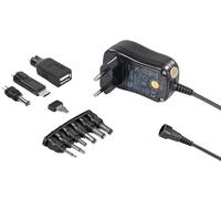 Fuente de alimentación conmutada estabilizada con 7 niveles de voltaje, 1000mA, USB A, USB C, cable de 1,8m, fuente de alimentación universal, enchufe CC, fuente de alimentación con enchufe adaptador