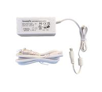 Fuente de alimentación de 11 pies para moisés Snoo Smart Sleeper (todos los modelos) - Adaptador de cargador de 12 V 4 A, compatible con Happiest Baby Snoo S1000, enchufe blanco