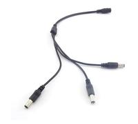 Fuente de alimentación de 12V CC 1 Hembra a 2 3 4 5 8 Macho Divisor Cable de extensión de Enchufe Conector de Cable 5,5 * 2,1mm for Tira de luz Led(1 to 3way)