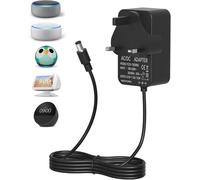Fuente de alimentación de 15 W compatible con Echo Dot (3/4/5 Gen), Echo Dot con reloj (3/4/5 Gen), Echo Dot Kids Edition (4/5 Gen), Echo Show 5 (1/2 Gen), Echo Spot, Fire TV Cube, cargador de 12 V
