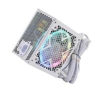 Fuente de alimentación de 550 W con ventilador de luz de color para chasis de computadora, ventilador de 12 cm, eficiente para jugadores y diseñadores, fuente de alimentación fiable para PC de juegos