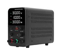 Fuente de alimentación de CC ajustable, 150 W 0-30 V 0-5 a USB ajustable de carga rápida pantalla digital fuente de alimentación variable, para prueba de circuito (Reino Unido)