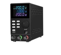 Fuente de alimentación de CC for Laboratorio, Ajustable, 30 V, 10 A, 5 A, USB, Fuente de Banco Digital 120 V, 3 A, regulador de Voltaje, 300 V, 1 A Alta Estabilidad(SPPS2001DBlack)