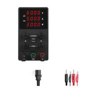 Fuente de alimentación de CC variable con pantalla LED de 4 dígitos, 30 V, 5 A, 30 V, 10 A, estabilizador de fuente de banco de laboratorio, pantalla digital a color LCD, 4 juegos de funciones de memo