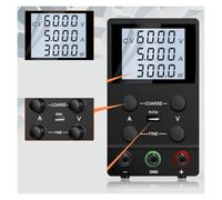 Fuente de alimentación de CC variable, fuente de alimentación regulada ajustable, 30 V, 5 A, 10 A, regulador de voltaje variable, estabilizador de corriente, 15 V, 60 V, 120 V Ampliamente utilizado(LC
