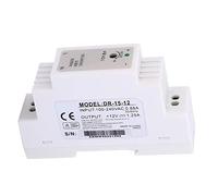 Fuente de Alimentación de Conmutación de Salida única DR-15-12 DIN 12V 1.25A 15W, Estable, sin Interferencia, Diseño Compacto, Carcasa de Plástico de Ingeniería de, Método de