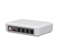 Fuente de Alimentación de Emergencia UPS Backup 6000mAh 5V 9V 12V con Indicador LED y Monitoreo de Batería Compatible con Teléfonos Inteligentes y Módem (Enchufe de la UE)