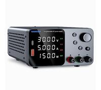 Fuente de Alimentación de Laboratorio, Fuente de Alimentación Regulable con Conector USB-A/Tipo-c, Fuente de Alimentación da Banco Ajustable para Rlaboratorio y Mantenimiento Electrónico 30V 5A