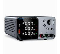 Fuente de Alimentación de Laboratorio, Fuente de Alimentación Regulable con Conector USB-A/Tipo-c, Fuente de Alimentación da Banco Ajustable para Rlaboratorio y Mantenimiento Electrónico 30V 10A