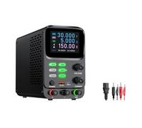 Fuente de alimentación de laboratorio variable, CA/CC 30 V 10 A, fuente de alimentación de banco 60 V 5 A, 120 V 3 A for reparaciones, carga USB Protección múltiple(30V 5A)
