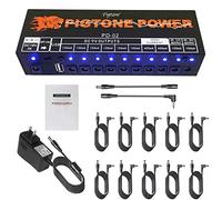 Fuente de alimentación de pedal de guitarra 10 salidas de CC aisladas para pedal de efecto 9V/12V/18V con puerto USB PD-02