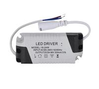 Fuente de alimentación del controlador LED CA-CC 3-4 W 4-7 W 8-12 W 12-18 W 18-24 W 24-36 W transformador de iluminación del panel de la lámpara del tubo(18-24W DC,6PCS)