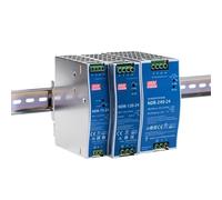 Fuente de alimentación del interruptor montado en riel NDR-75 120 150 240W-12 24 48V salida industrial DIN rail (Tamaño: 24V, Color: NDR-75)