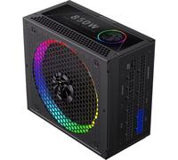 GAMEMAX RGB 850G Fuente de alimentación para PC 850W Totalmente Modular, 80 Plus Gold, LLC + DC-DC, ARGB Sync, condensadores japoneses, Ventilador ARGB FDB de 140 mm, 9 Protecciones