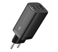 Fuente de Alimentacion iBox 65W Modelo ILUC65B Carga Rápida Universal Negra
