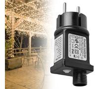 Fuente de alimentación LED de 31 V, adaptador de corriente con función de memoria y temporizador, controlador de transformador LED de 8 modos, enchufe IP44, adaptador de repuesto de 6 W