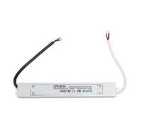 Fuente de Alimentación LED Driver IP67 Impermeable, Salida Baja Voltaje 24V, Entrada 85-264V - Protección Múltiple, Ajuste OCP, Uso en Interior y Exterior (LPV-30W-24V 1.25A)