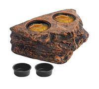 Fuente De Alimentación Magnética Para Reptiles Alimentación Para Reptiles, Mesa De Suministro Para Reptiles Con 2 Power Cups | Support D'alimentation Magnétique Pour Reptiles, Bol D'Alimentation Pour