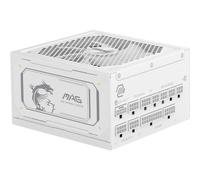 Fuente de Alimentación MSI 1000W 80 Plus Gold MAG A1000GL Modular Blanca ATX 3.1