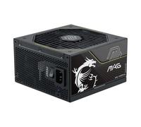 MSI mag A1200PLS PCIE5 - Fuente de alimentación para PC, GPU Safeguard, Condensador Principal 105°C, Fan Safeguard, 1200W, 80 Plus Platinum, ATX 3.1, Conector Nativo 12V-2x6, Cables en Relieve