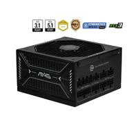 MSI mag A850GLS PCIE5, Fuente de alimentación, 850W, 80 Plus Gold, ATX 3.1, Compatible con GPU PCIe 5.1, 12V-2x6 nativos, Conector 12V-2x6 de Dos Colores, Fuente de alimentación ATX