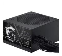 MSI Pro mag A750BN PCIE5 III - Fuente de alimentación para PC, 750 W, ATX, 80 Plus Bronce, ATX 3.1, Compatible con GPU PCIe 5.1, Conector Nativo 12 V-2 x6 Bicolor, Cables repujados