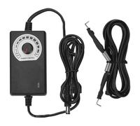 Fuente de Alimentación Negra Regulable 12v para Tatuajes Portátil | Estabilizador de Corriente 2a, Abs, Estándar Europeo, Uso Móvil para Equipos de Tatuaje
