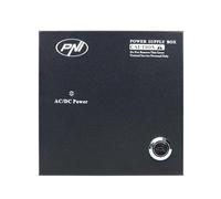 Fuente de alimentación para CCTV PNI STC52 12V, 5A, 60W, 4 Salidas, en Caja metálica, Color Negro.