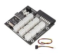 Fuente de Alimentación para Minería, Convertidor de Adaptador de Placa de Ruptura 2200W 12V para 500W 800W 1400W 1600W PSU, Conector de 6 Pines de 12 Puertos para Tarjeta Gráfica GPU.