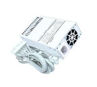 Fuente de alimentación pequeña de 1U de 300 W para estaciones de trabajo y PC de entretenimiento en casa, color blanco silencioso (sin adaptador de corriente)