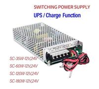 Fuente de alimentación, UPS/función de carga Fuente de alimentación conmutada SC-35W 60W 120W 180W 12V 24V Monitor AC/DC Carga de batería SC-120-12V para impresora 3D(12V,35W)