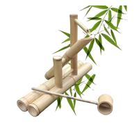 Fuente De Bambú Artesanal con Bomba De Agua, Fuente De Agua De Estilo Japonés For Interiores Y Exteriores, Ideal For El Hogar, El Jardín, La Decoración