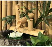 Fuente De Bambú De 50 Cm Con Bomba, Fuentes De Agua Feng Shui Zen, Decoración De Jardín Para Césped Interior Y Exterior,Cascada, Jardín Japonés Al Aire Libre,Cascada Para Estanques Interior L 70CM