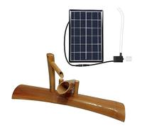 Fuente De Bambú Hecha A Mano, Fuente Independiente Para Exteriores Con Bomba Solar, Fuente De Agua Para Jardín Zen, Kit De Fuente De Agua Para Estanque De Patio Trasero, Regalo Para Madre, Novia, Hij
