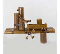 Fuente De Bambú Independiente Hecha A Mano, Elemento Acuático Zen Feng Shui Para Interiores Y Exteriores, Decoración De Paisajes Acuáticos, Para Patios, Casas De Té, Césped, Jardín Trasero, 19.7 Pulg