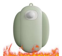 Fuente de calor instantánea, calentador de manos recargable, ajuste térmico de 3 niveles con pantalla digital, calentador eléctrico portátil, dispositivo de tamaño de bolsillo con agarre ergonómico