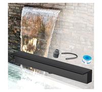 Fuente de Cascada empotrada para Jardines, estanques y riums. Elemento acuático Decorativo para Exteriores. Salida de Chorro Tranquilo para diseño paisajístico y relajación.