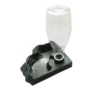 Fuente De Cascada para Reptiles - Dispensador De Agua para Reptiles, Dispensador De Agua Autollenado con Mecanismo De Sifón Terrario | Alimentador De Depósito Automático con Fijación Antideslizante
