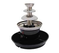 Fuente de chocolate, fondue de chocolate de 3 niveles, 40 W, acero inoxidable, función de mantenimiento del calor, función de flujo, fácil limpieza, con barra giratoria en espiral