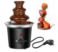 Fuente de chocolate, fuente de chocolate, juego de fondue de chocolate eléctrico de 3 niveles, máquina de fuente de chocolate, fuente de chocolate, fuente de acero inoxidable para fiestas, bodas