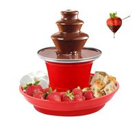 Fuente de chocolate, máquina de fuente de chocolate, máquina de fundición, Fuente de caramelo de 9,45 pulgadas, fuente de alimentos para de acero inoxidable para cumpleaños, descuento de di