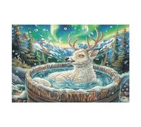 Fuente de Deseos de Bosque mágico Puzzle 1000 Piezas Obra De Arte 3D Rompecabezas para Hombres Y Mujeres Desafío Intelectual Estera Portátil DIY Moderno 1000 PCS