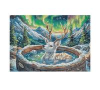 Fuente de Deseos de Bosque mágico Puzzle 300 Piezas Colorido Cartón Rompecabezas Familiar para Toda La Familia Juguete Educativo 3D Maquetas Construir 300 PCS